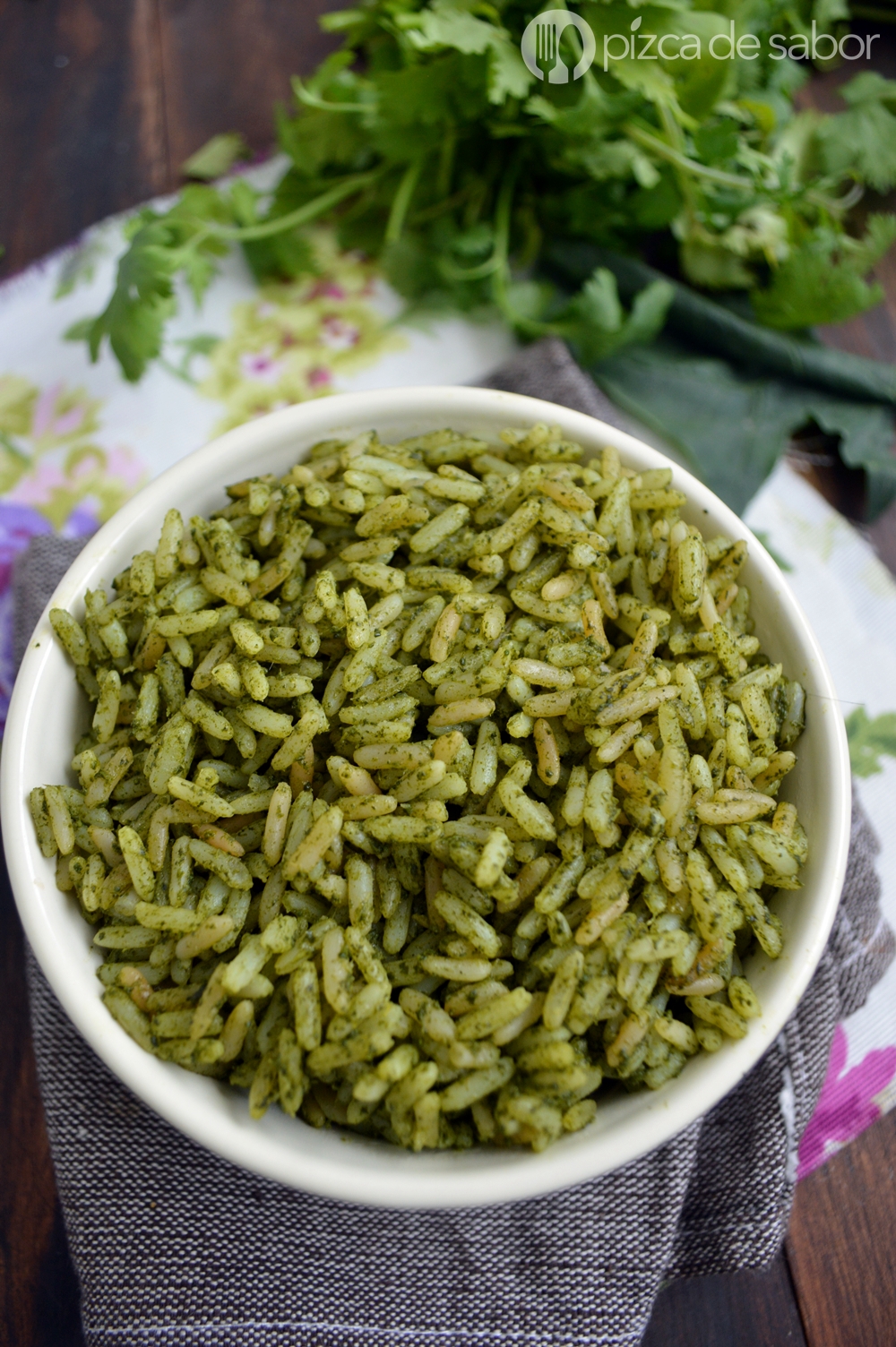 arroz verde receta