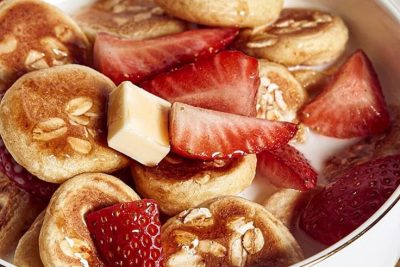 mini hot cakes de avena para un desayuno saludable y delicioso