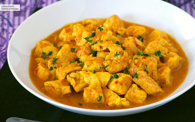 pollo al curry receta