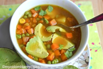 sopa de verduras receta colombiana